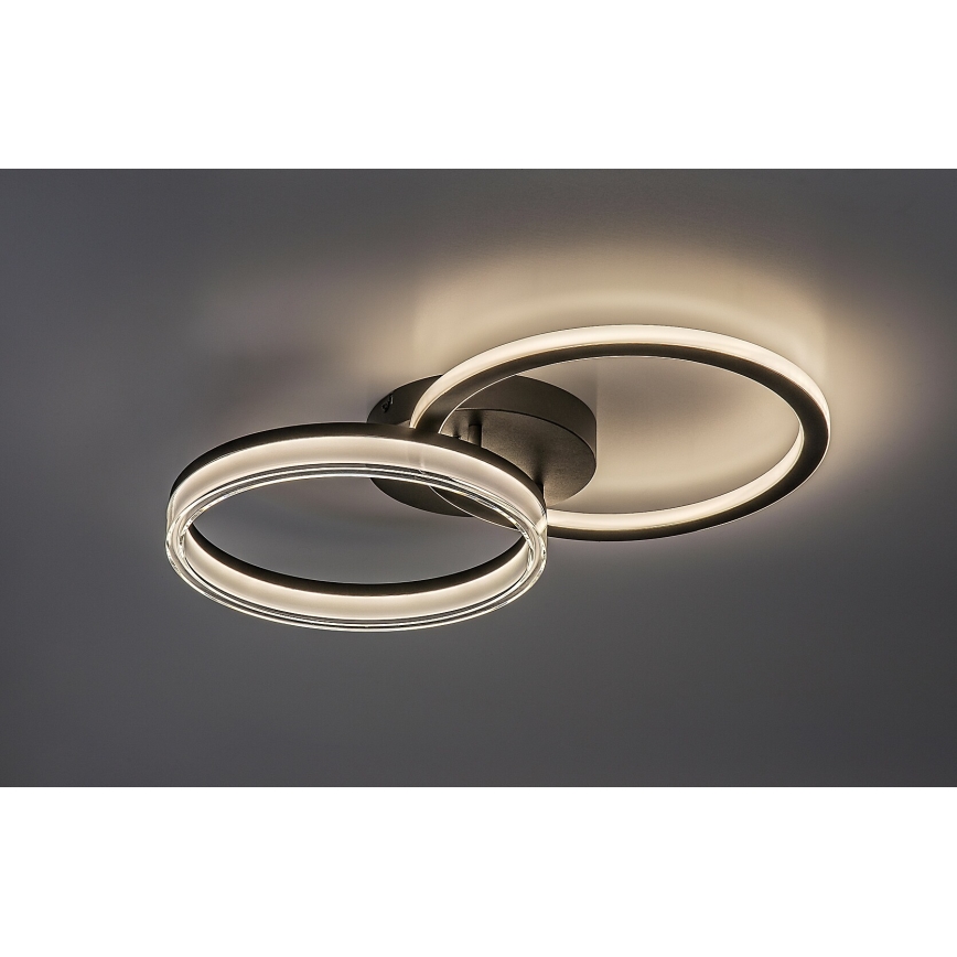 Rabalux - Plafonieră LED dimabilă, 38W, 230V, 3000-6500K, 60 x 35 cm, cu telecomandă