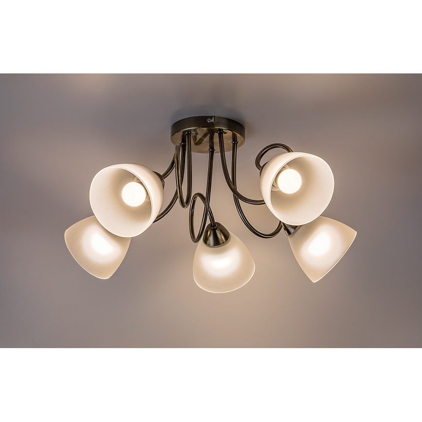 Lustră aplicată Rabalux, 5 x soclu E27, max. 60 W, 230 V