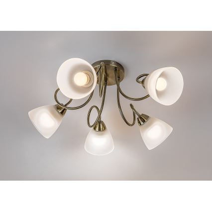 Lustră aplicată Rabalux, 5 x soclu E27, max. 60 W, 230 V