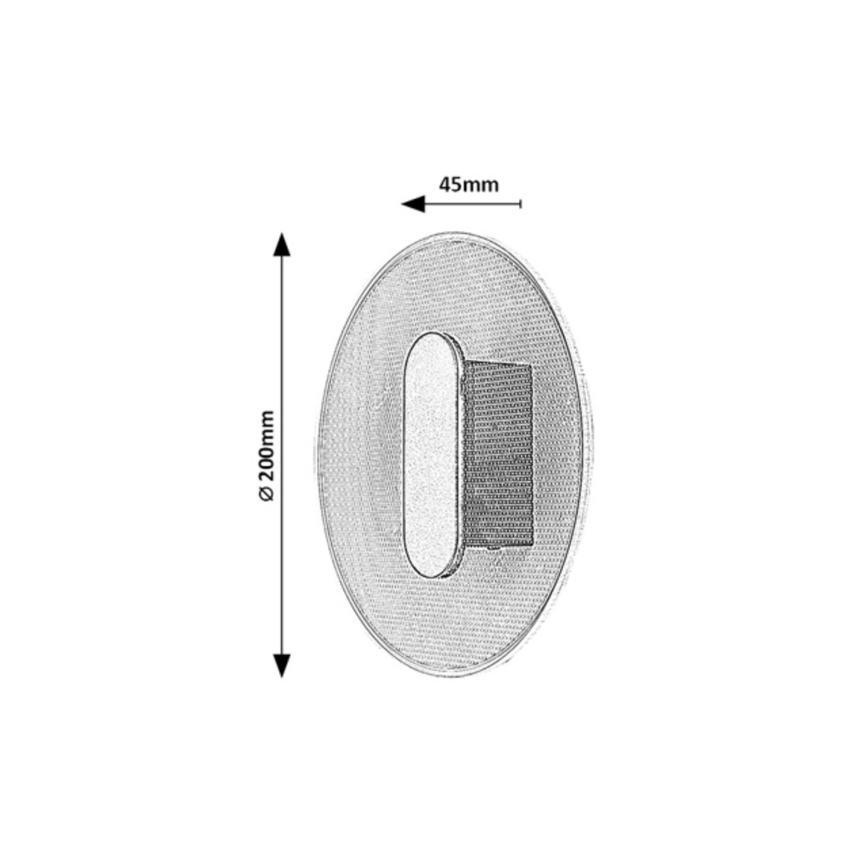 Rabalux - Aplică LED de perete 6W/230V