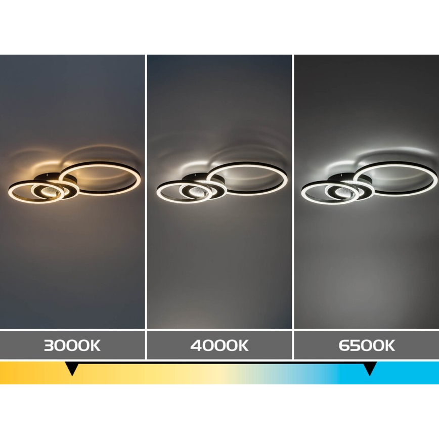 Rabalux - Plafonieră LED reglabilă LED/24W/230V 3000-6500K 46x33 cm + telecomandă