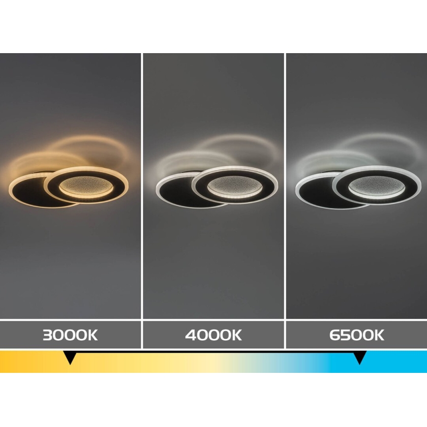 Rabalux - Plafonieră LED dimabilă, 24 W, 230 V, 3000–6500 K, 35 x 23 cm, cu telecomandă