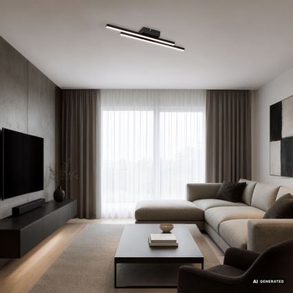 Rabalux - LED plafonieră LED/12W/230V 4000K neagră