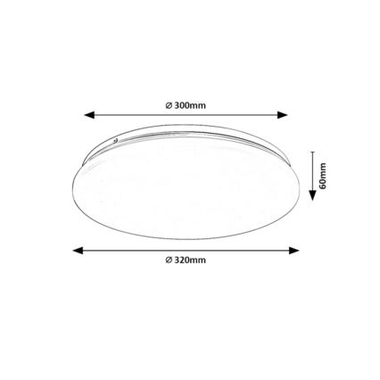 Rabalux - Plafonieră LED, 18W/230V, 4000K, Ø 32 cm