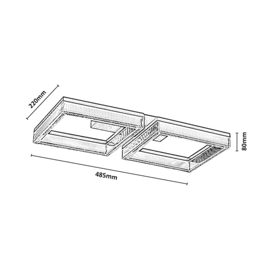 Rabalux - Plafonieră LED reglabilă LED/24W/230V 3000-6500K + telecomandă