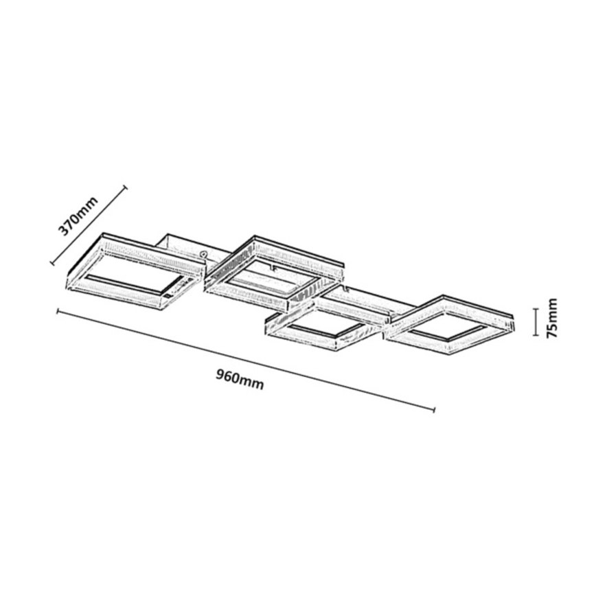 Rabalux - Plafonieră LED dimabilă LED/40W/230V 3000-6500K + telecomandă