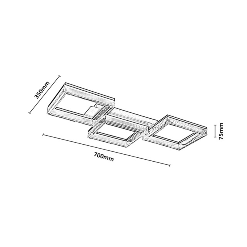 Rabalux - Plafonieră LED dimmabilă LED/30W/230V 3000-6500K + telecomandă