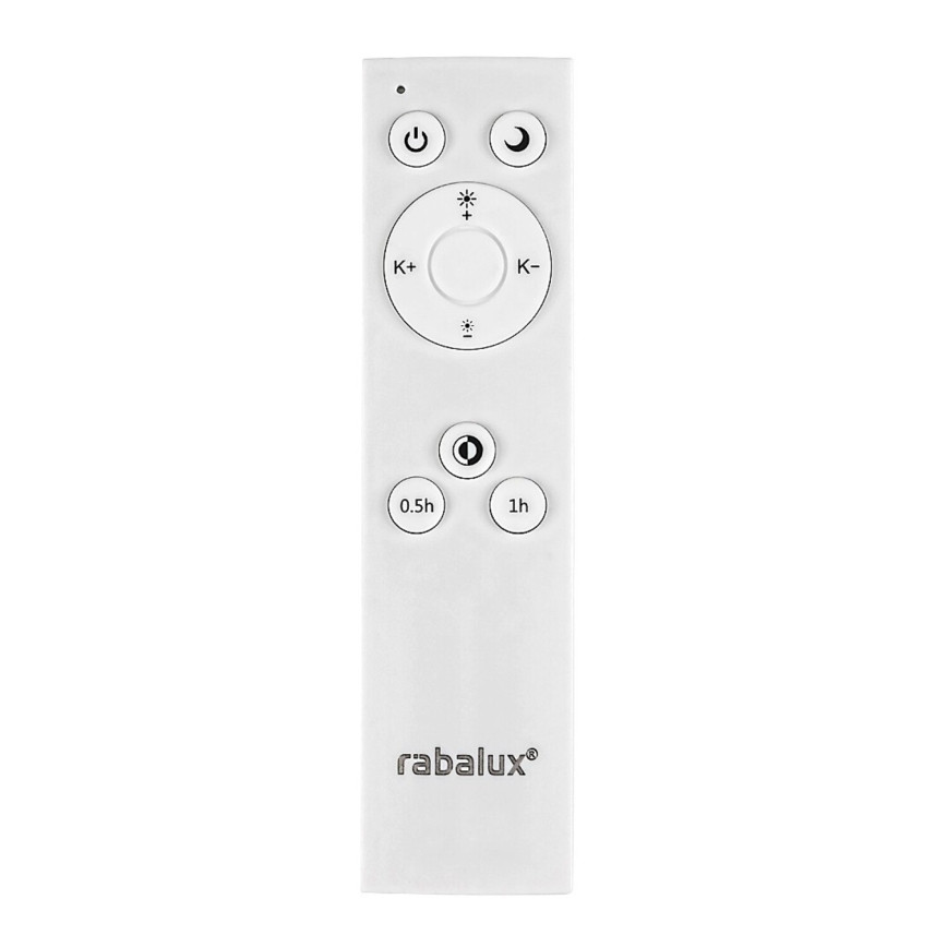 Rabalux - Lampă de tavan LED reglabilă LED/24W/230V 3000-6500K Ø 38 cm neagră + telecomandă