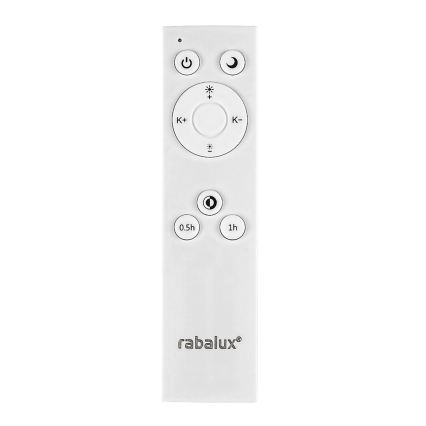 Rabalux - Plafonieră LED reglabilă LED/24W/230V 3000-6500K Ø 38 cm albă + telecomandă