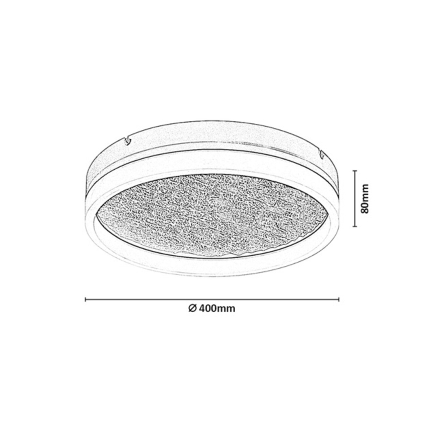Rabalux - Lampă de tavan LED reglabilă LED/24W/230V 3000-6500K Ø 40 cm bej + telecomandă