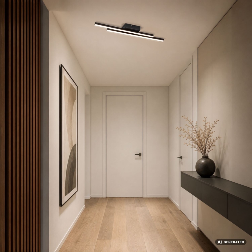 Rabalux - Plafonieră LED LED/12W/230V 3000K neagră