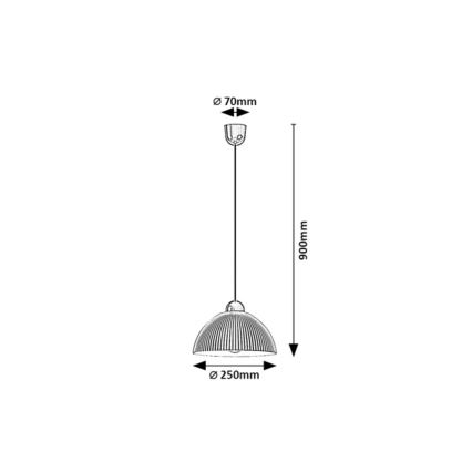 Rabalux - Pendul suspendat cu cablu 1xE27/60W/230V