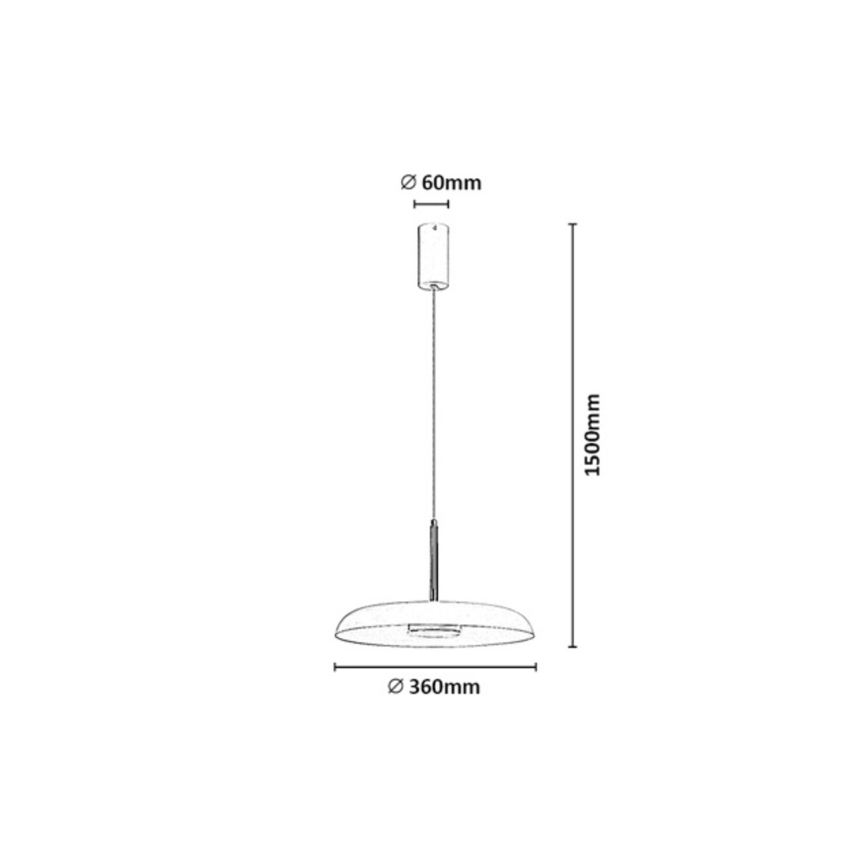 Rabalux - Lustră LED suspendată pe cablu LED/18W/230V 3000K albă