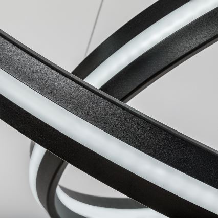 Rabalux - LED lustră reglabilă pe cablu LED/80W/230V 3000-6500K neagră + telecomandă