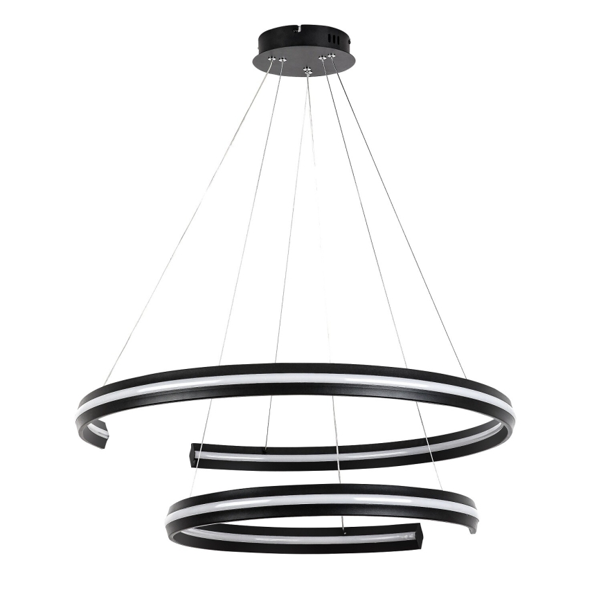 Rabalux - LED lustră reglabilă pe cablu LED/80W/230V 3000-6500K neagră + telecomandă