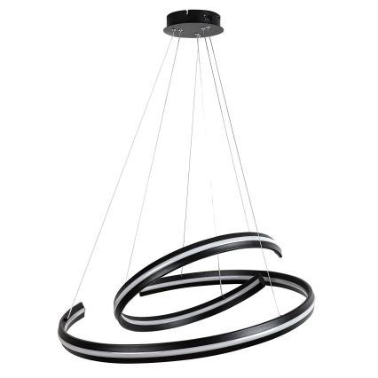 Rabalux - LED lustră reglabilă pe cablu LED/80W/230V 3000-6500K neagră + telecomandă