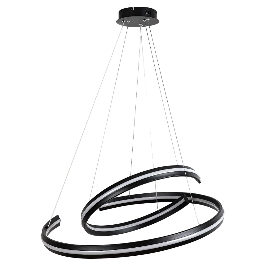 Rabalux - LED lustră reglabilă pe cablu LED/80W/230V 3000-6500K neagră + telecomandă