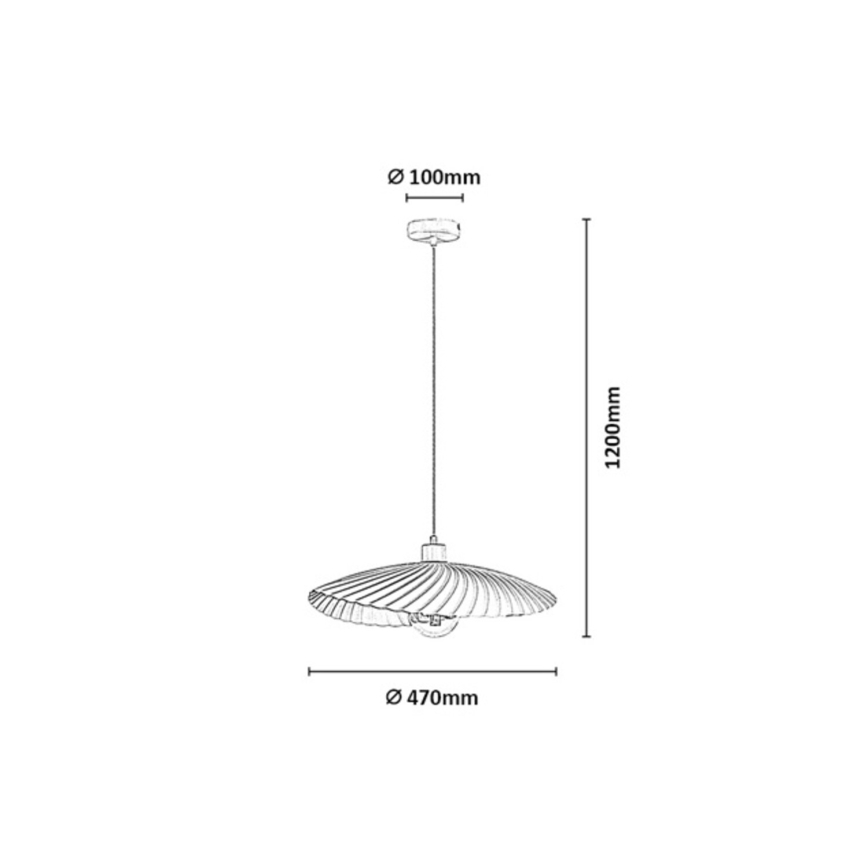 Rabalux - Lampă suspendată pe cablu 1xE27/40W/230V albă