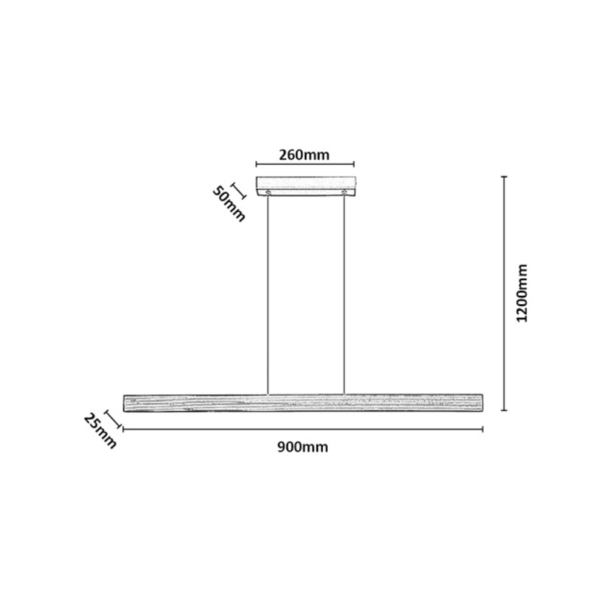 Rabalux - LED lustră suspendată pe cablu LED/19W/230V 4000K bej