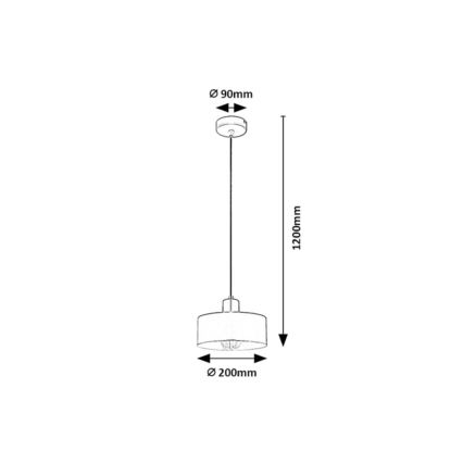 Rabalux - Lustră suspendată pe cablu 1xE27/25W/230V