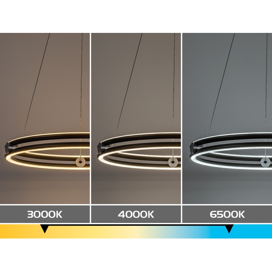 Rabalux - Candelabru LED dimabil pe cablu LED/60W/230V 3000-6500K gri + telecomandă
