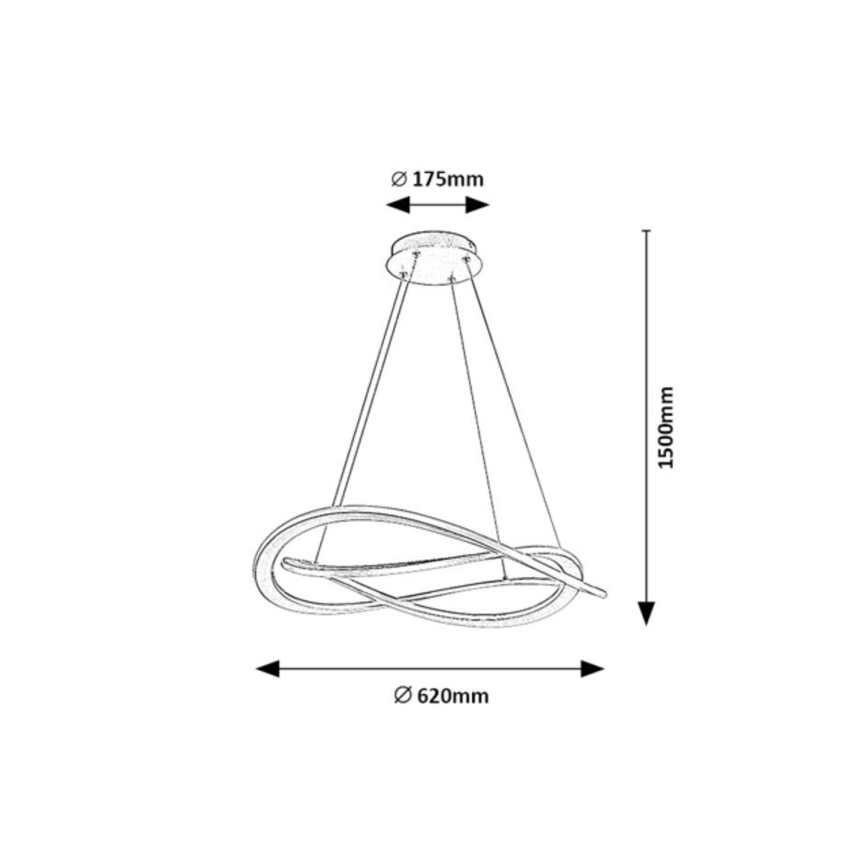 Rabalux - Lustră LED suspendată pe cablu LED/72W/230V 3000K