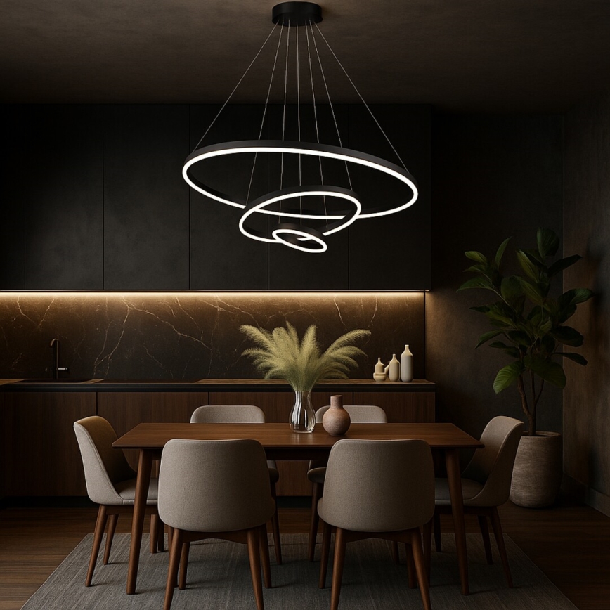 Rabalux - Candelabru LED reglabil pe cablu LED/100W/230V 3000-6500K + telecomandă