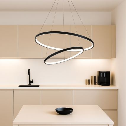 Rabalux - Lustră LED dimabilă suspendată pe cablu LED/75W/230V 3000-6500K + telecomandă