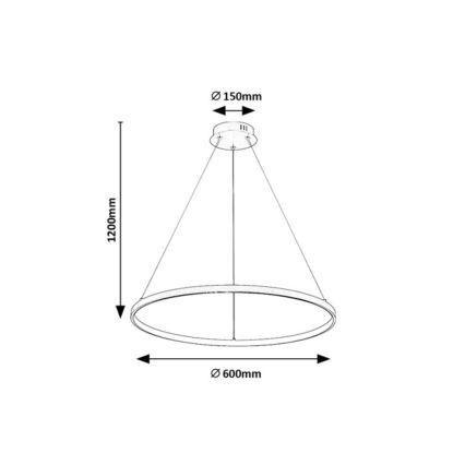 Rabalux - Lustra LED suspendată pe cablu LED/55W/230V 3000K
