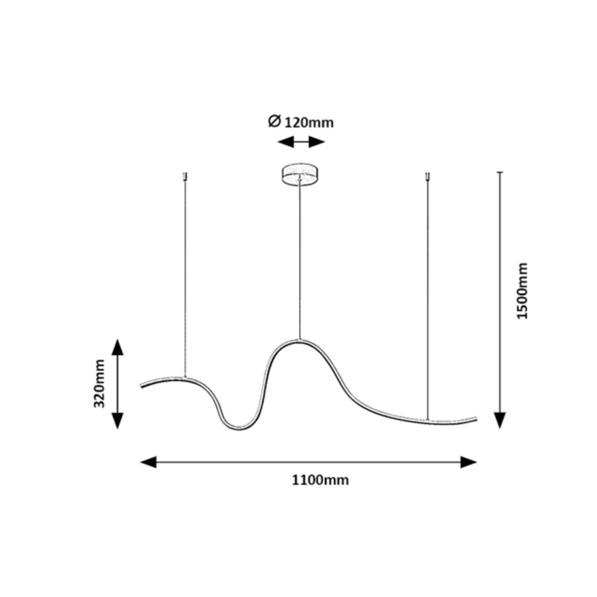 Rabalux - Lampă suspendată LED pe cablu LED/20W/230V 3000K