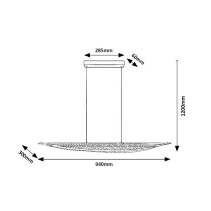 Rabalux - Lustră LED pe cablu LED/32W/230V 3000K