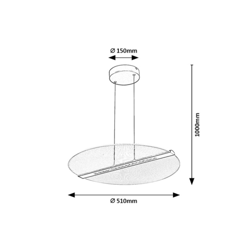 Rabalux - Lustră LED suspendată cu cablu LED/24W/230V 3000K