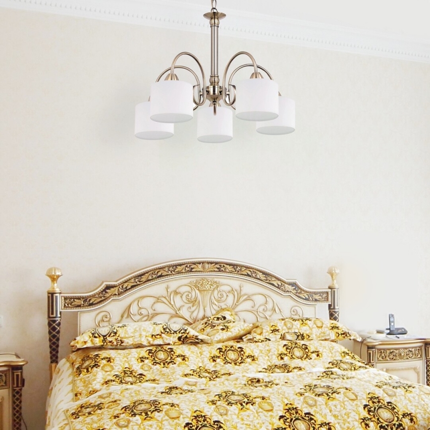 Rabalux 7276 - Lustră EDITH 5xE27/60W/230V bronz