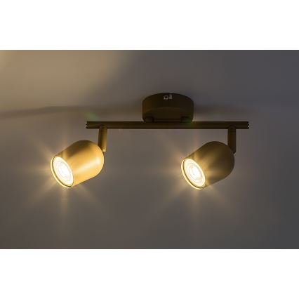 Rabalux - Spot orientabil 2x GU10/15W/230V, bej