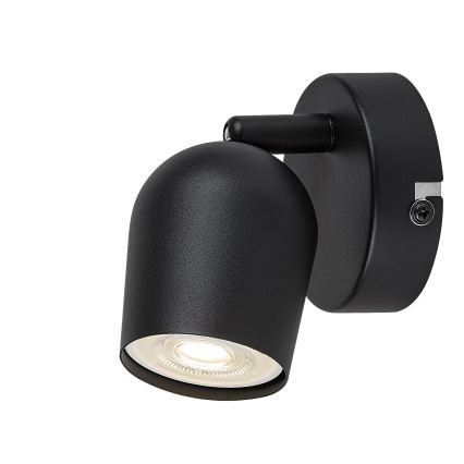 Rabalux - Aplica de perete cu spot 1xGU10/15W/230V, neagră
