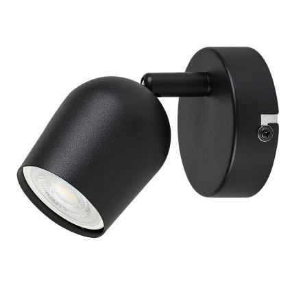 Rabalux - Aplica de perete cu spot 1xGU10/15W/230V, neagră