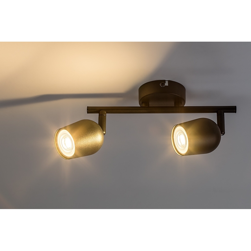 Rabalux - Spot cu 2 socluri GU10, 15W, 230V, negru
