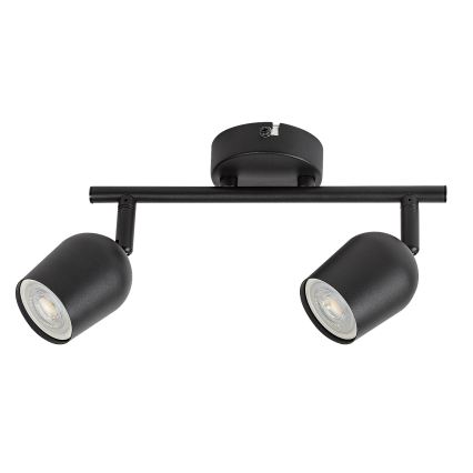 Rabalux - Spot cu 2 socluri GU10, 15W, 230V, negru