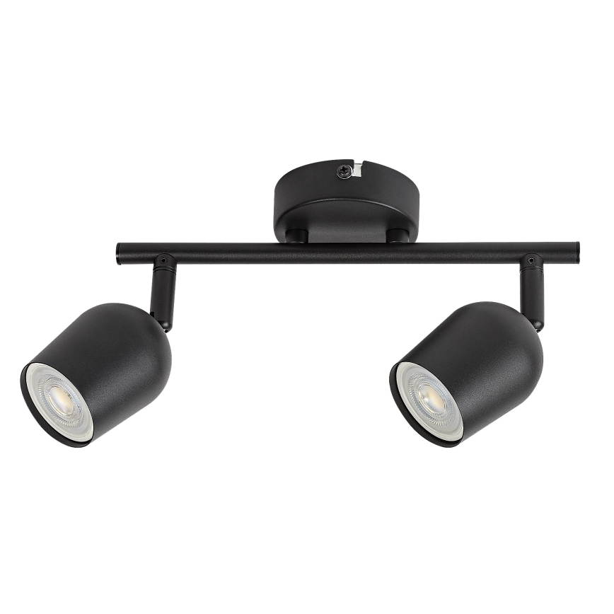Rabalux - Spot cu 2 socluri GU10, 15W, 230V, negru