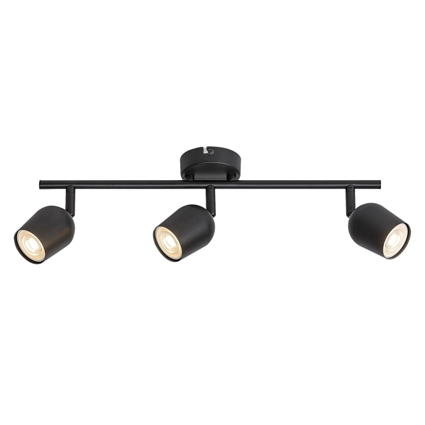Rabalux - Plafonieră cu spoturi 3xGU10/15W/230V, negru