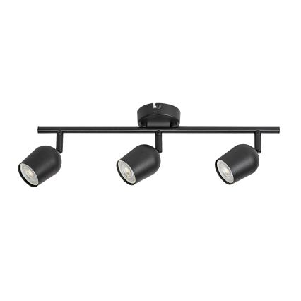 Rabalux - Plafonieră cu spoturi 3xGU10/15W/230V, negru