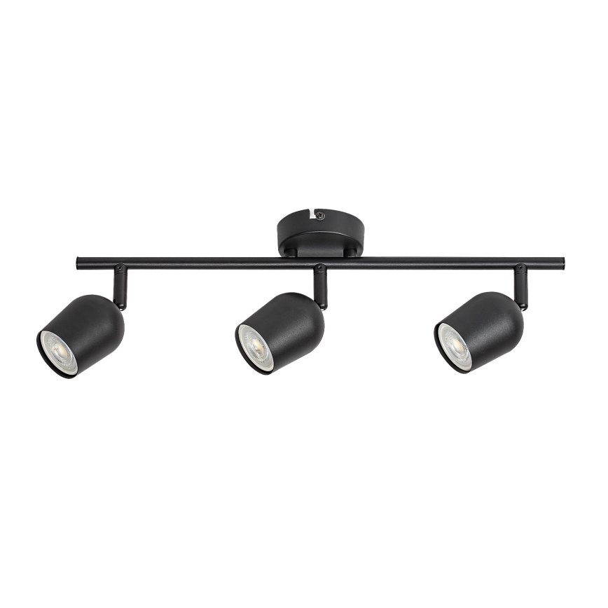 Rabalux - Plafonieră cu spoturi 3xGU10/15W/230V, negru