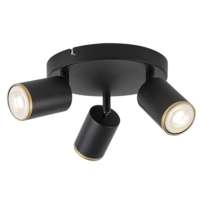 Rabalux - Lampă spot de tavan 3x GU10/15W/230V, neagră