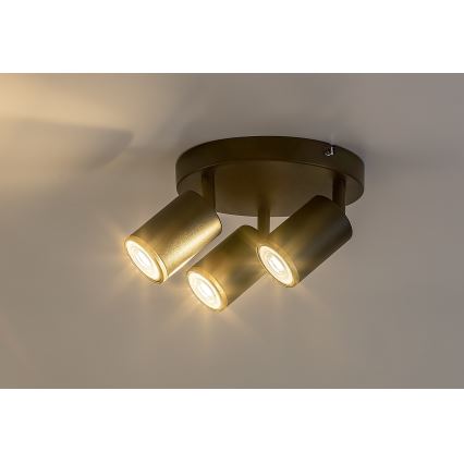 Rabalux - Lampă spot de tavan 3x GU10/15W/230V, neagră