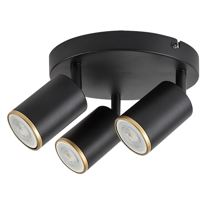 Rabalux - Lampă spot de tavan 3x GU10/15W/230V, neagră