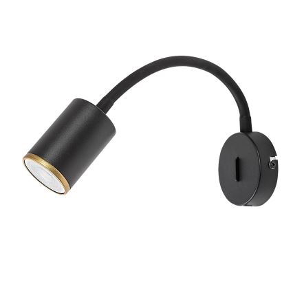 Rabalux - Aplică spot de perete 1xGU10/15W/230V negru