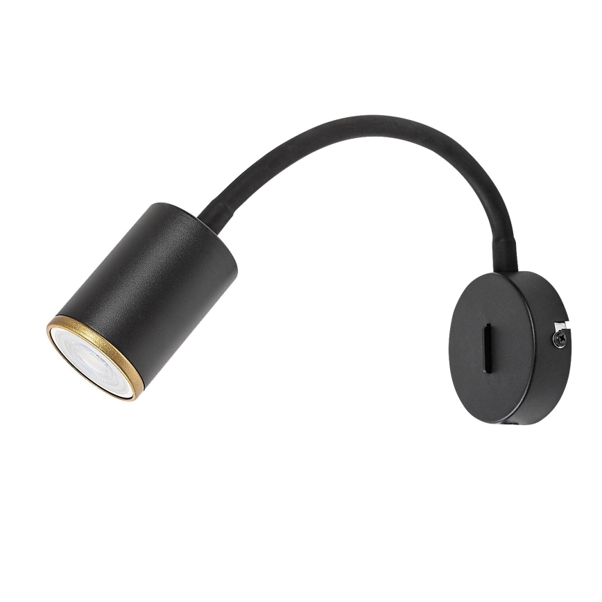 Rabalux - Aplică spot de perete 1xGU10/15W/230V negru