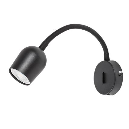 Rabalux - Aplică de perete tip spot 1x GU10/15W/230V, negru
