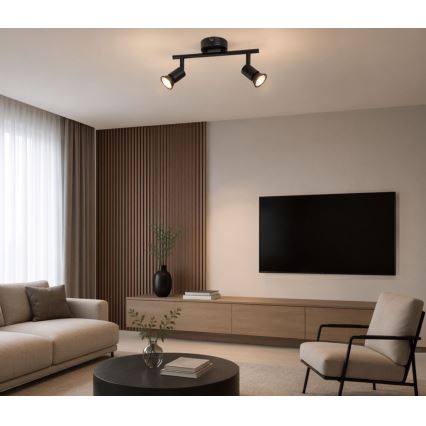 Rabalux - Lampă spot 2xGU10/25W/230V neagră