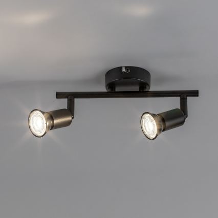 Rabalux - Lampă spot 2xGU10/25W/230V neagră